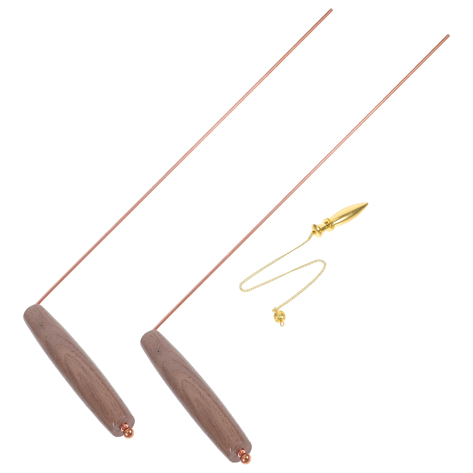 

Ruler 99 Pure Copper Dousing Rods Metal Wand Handheld Feng Shui Divining Portable