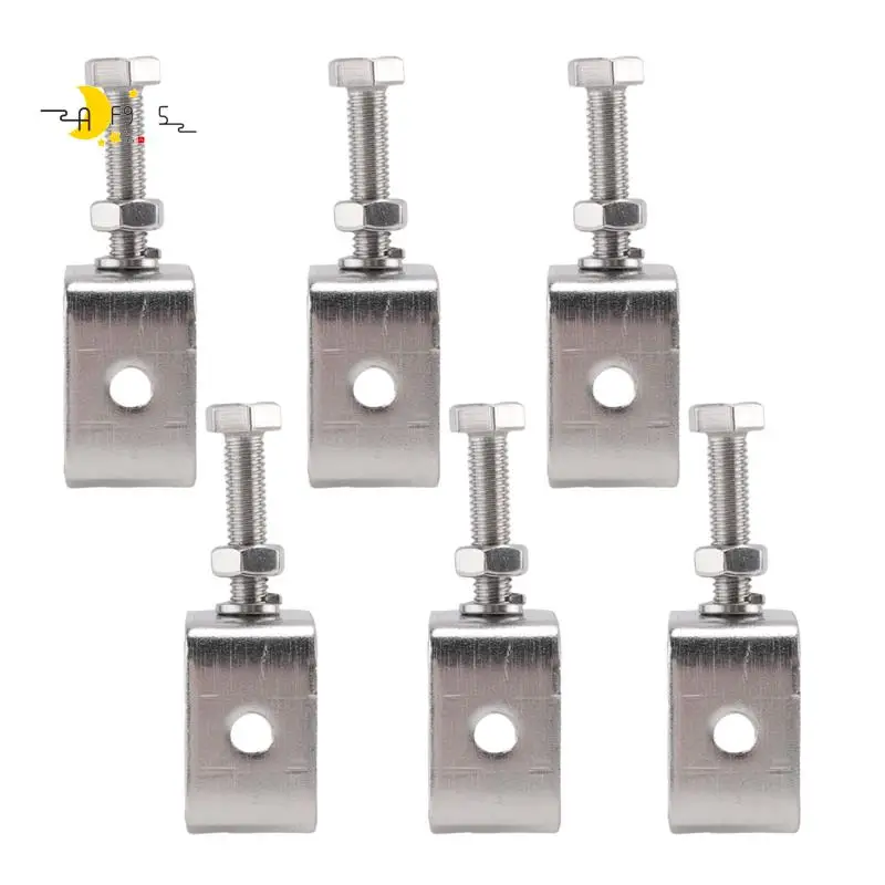 

AF95-6Pcs C-зажимы, U-образные зажимы для обработки металла, небольшой настольный зажим со стабильным широким отверстием и защитными подушечками/I-дизайном