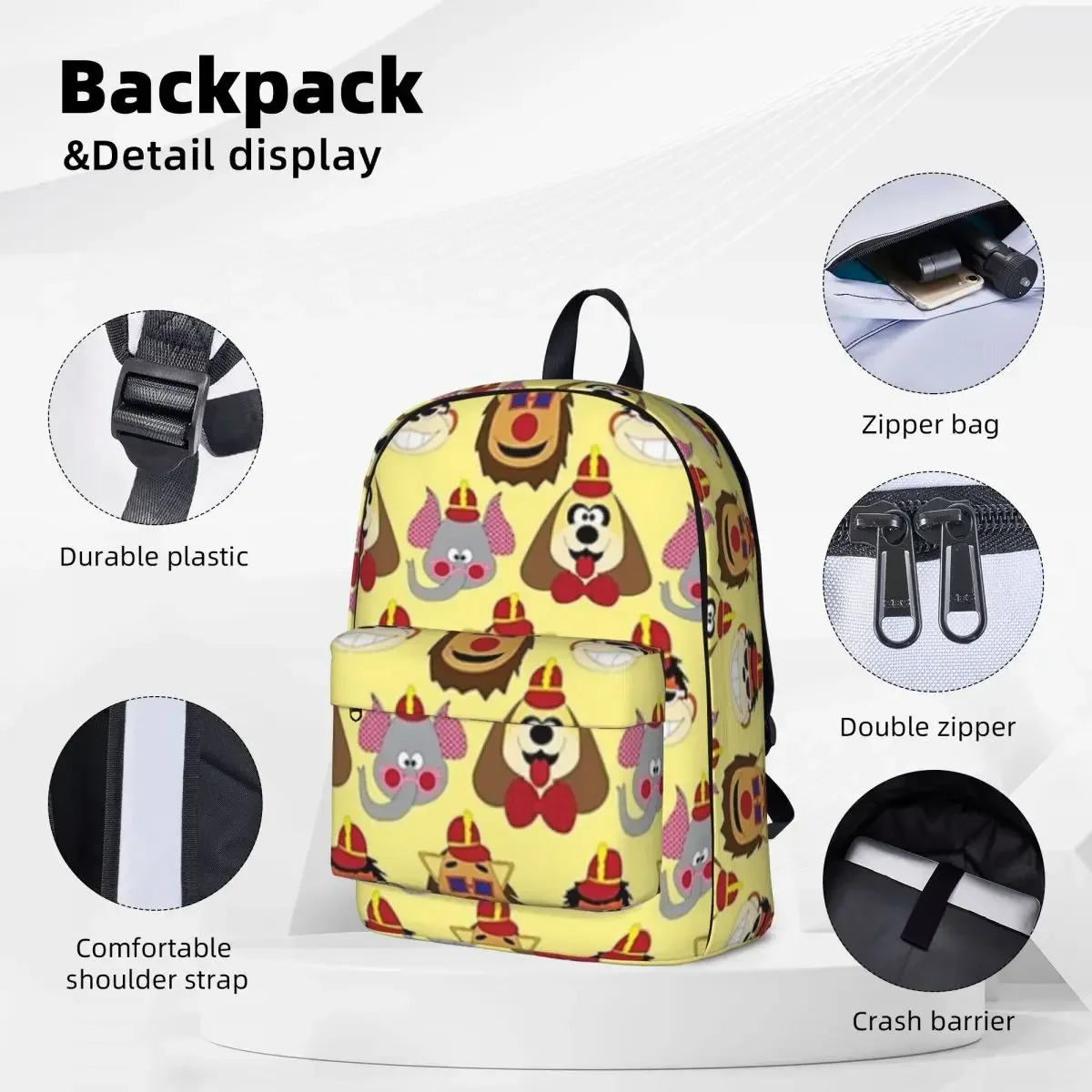 The Banana Splits All Members Backpack Fashion Children School Bag Laptop Rucksack Travel Rucksack Large Capacity Bookbag