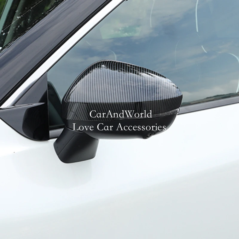 

For Nissan X-Trail T33 Rogue Qashqai J12 2022-2025 Door Rear View Mirror Frame Protector Cover Rearview Trims Car Accessories