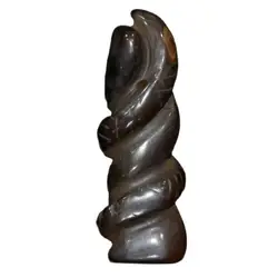 Antique Tibet Hongshan Culture Natural Agate Jade Carved Money Bag Mascot Statues Deco Decoration Gift