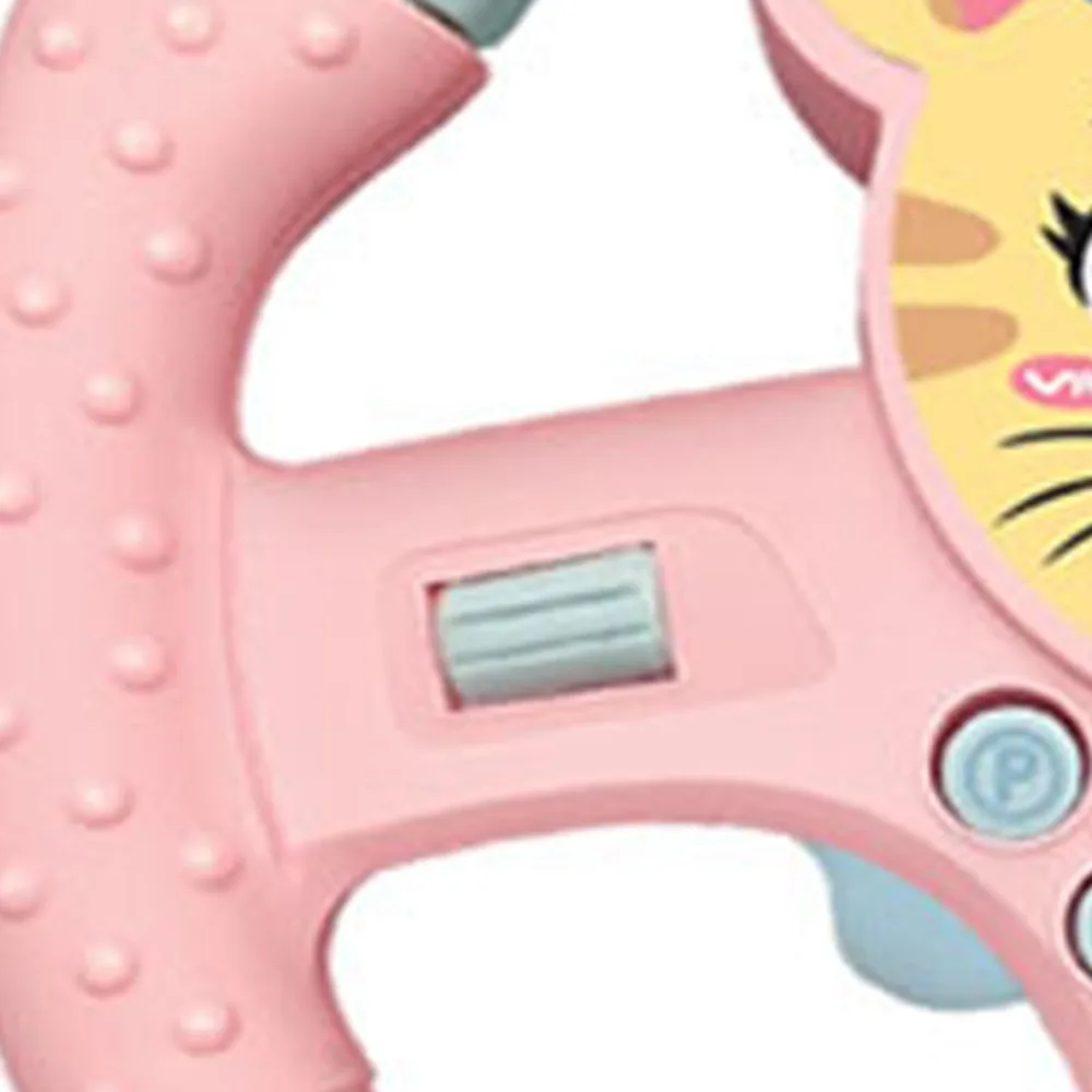 

360 ° Rotation Cartoon Copilot Steering Wheel Montessori Early Education Simulation Steering Wheel Toys Multi Functional