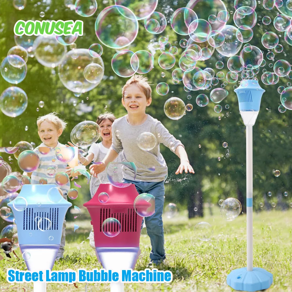 Lamp Soap Bubbles Machine Automatic Bubble Gun Creative Bubble gun Toys Blower Maker  weeding  birthday Party Games Toys for
