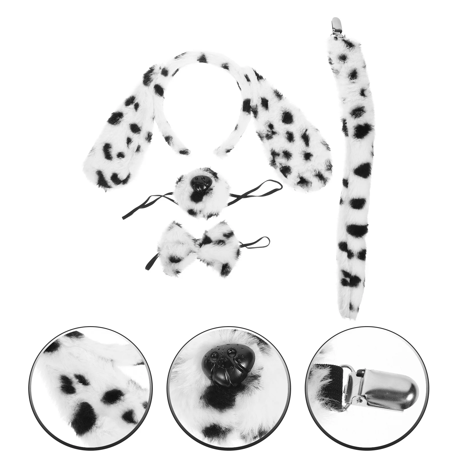 

1Set Cosplay Dog Set Soft Comfortable Animal Costume Kit for Halloween Party Stage Performance Festive Gift Idea