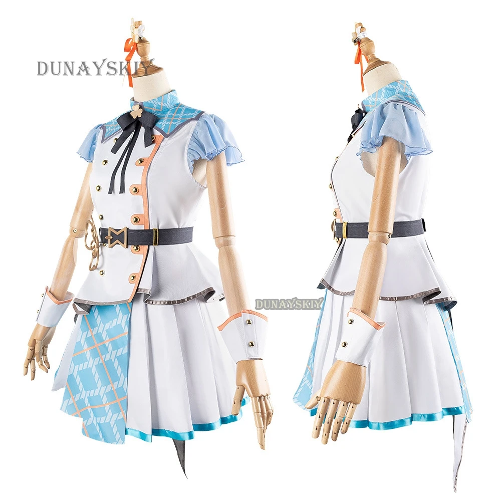 Anime Project Sekai MORE MORE JUMP Cosplay Costume Hanasato Minori Wig Idol Lolita Cos Roleplay Uniform Women Girl Outfit Suit