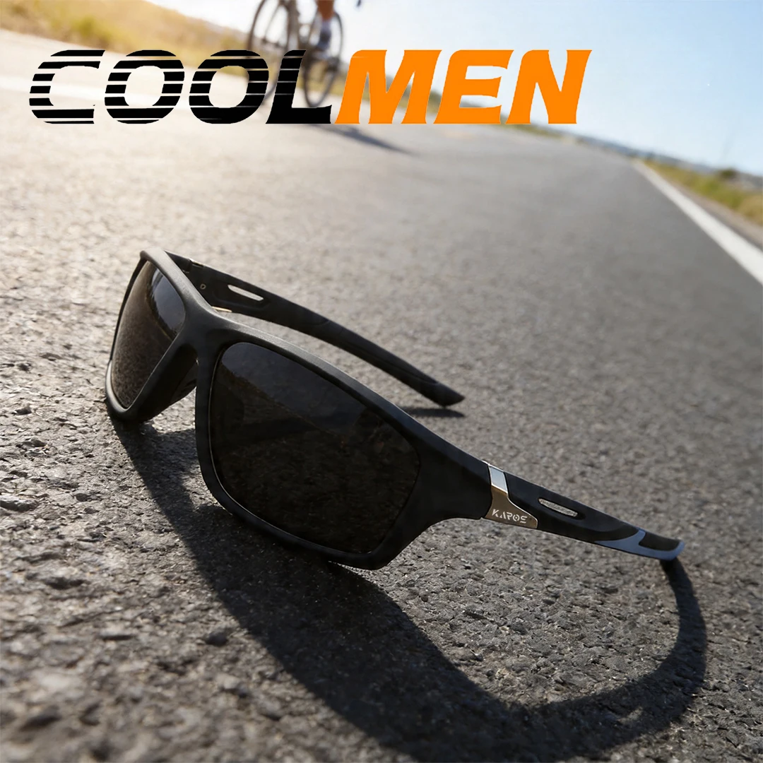 

COOLMEN Outdoor Sports Polarized Sunglasses Men Women Cycling Climbing Skiing Fishing Driving Vintage Sun Glasses UV400 Eyewear
