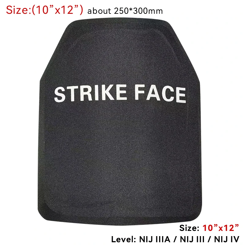 NIJ IIIA Steel Bulletproof Plate Strike Face Hard Armor Bulletproof Panel Anti-trauma Ballistic Plate For Plate Carrier