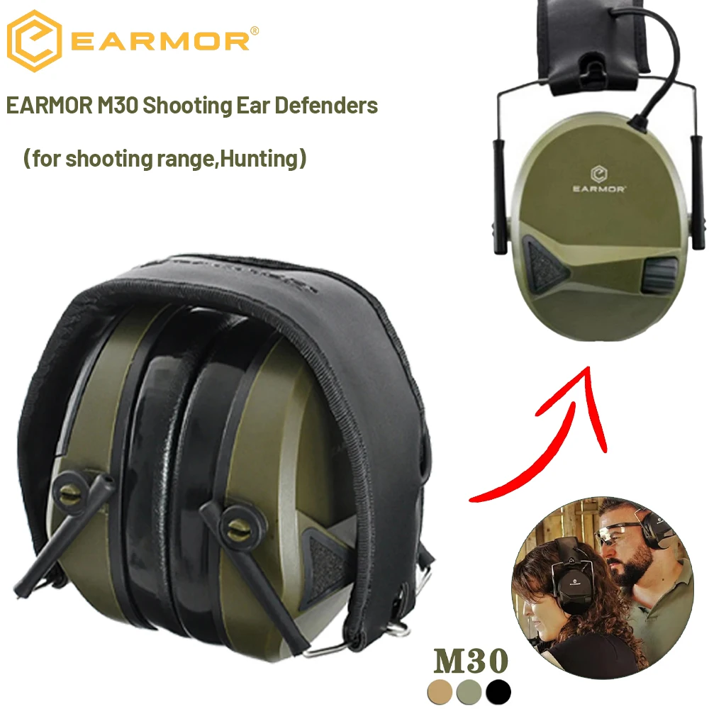 

Электронная защита ушей EARMOR M30 для стрельбы с усилением звука, шумоподавлением, наушники для охотничьего ружья
