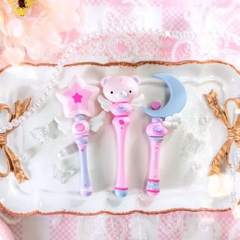 

Anime Sk Japan'S Sakura Card Captor'S Pink Transforming Magic Wand Figurine Cute