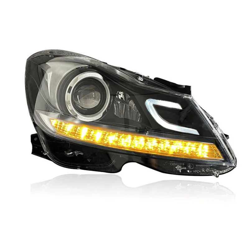2011-2014 W204 Headlight Assembly LED Laser Projector Car Front Lamp Modification Accessories