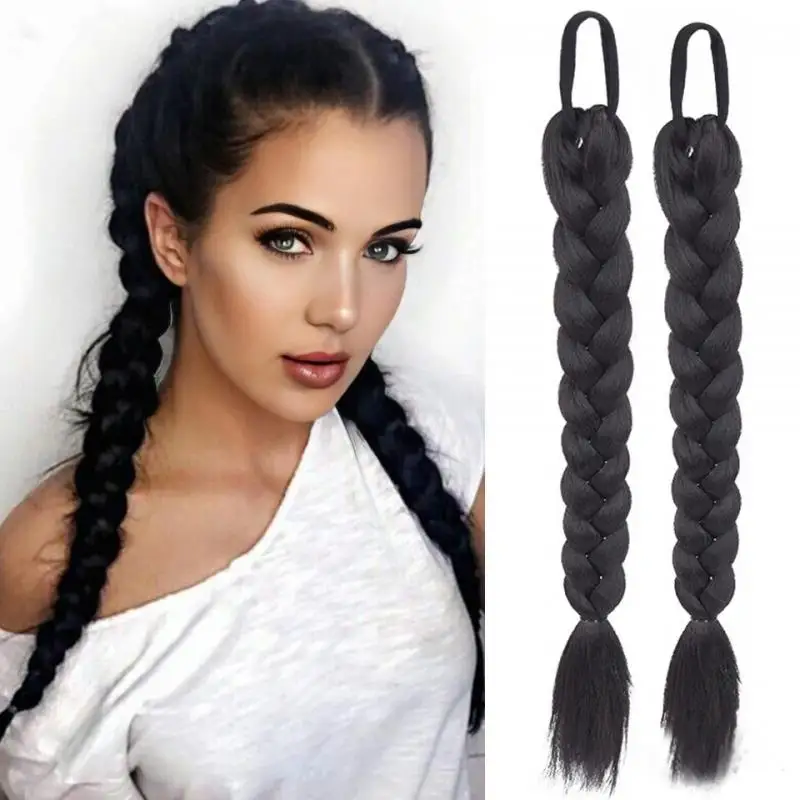 

Women's Imitation Fried Twists Braid Chemical Fiber Ponytail Boxing Braid Girl Y2K Style Cosplay Accessories Daily Headwear