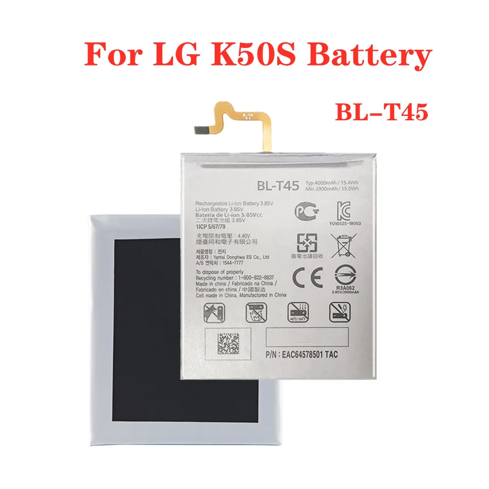 

High Quality 4000mAh BLT45 BL-T45 Battery For LG K50S 2019 LMX540HM X540 X540EMW BL T45 Phone Battery Bateria Fast Shipping