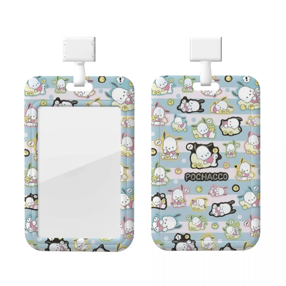 

Пользовательский держатель для карт в стиле аниме Pochacco, держатель для карт, мужской и женский шейный ремешок, держатель для удостоверений личности для медсестры
