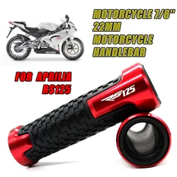 For Aprilia RS125 RS 125 1996-2005 2004 2003 7/8 22mm Motorcycle Hand Grips Accessories Handle Bar Handlebar Hand Grip With Logo