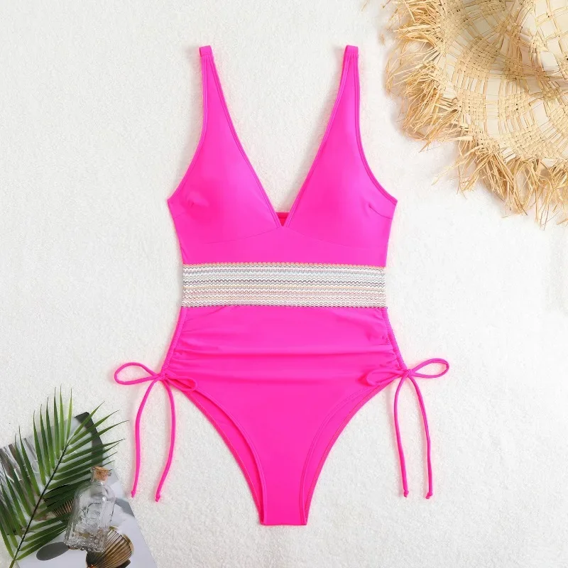 Black White Micro Bikini 2025 Brazilian Biquini Bandeau Padded Thong Swimsuit Women High Cut Bathing Suit Female Solid Monokini