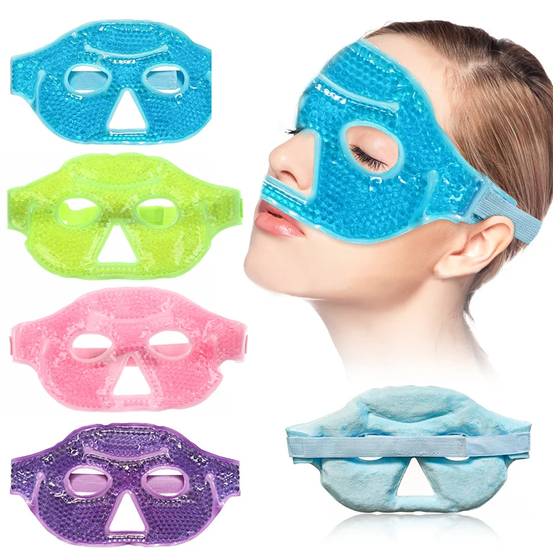Visible Reusable Cooling Eye Mask With Gel Beads Cold Eye Compress For Puffy Eyes Stress Relief Dry Eyes SPA Skin Care Tools