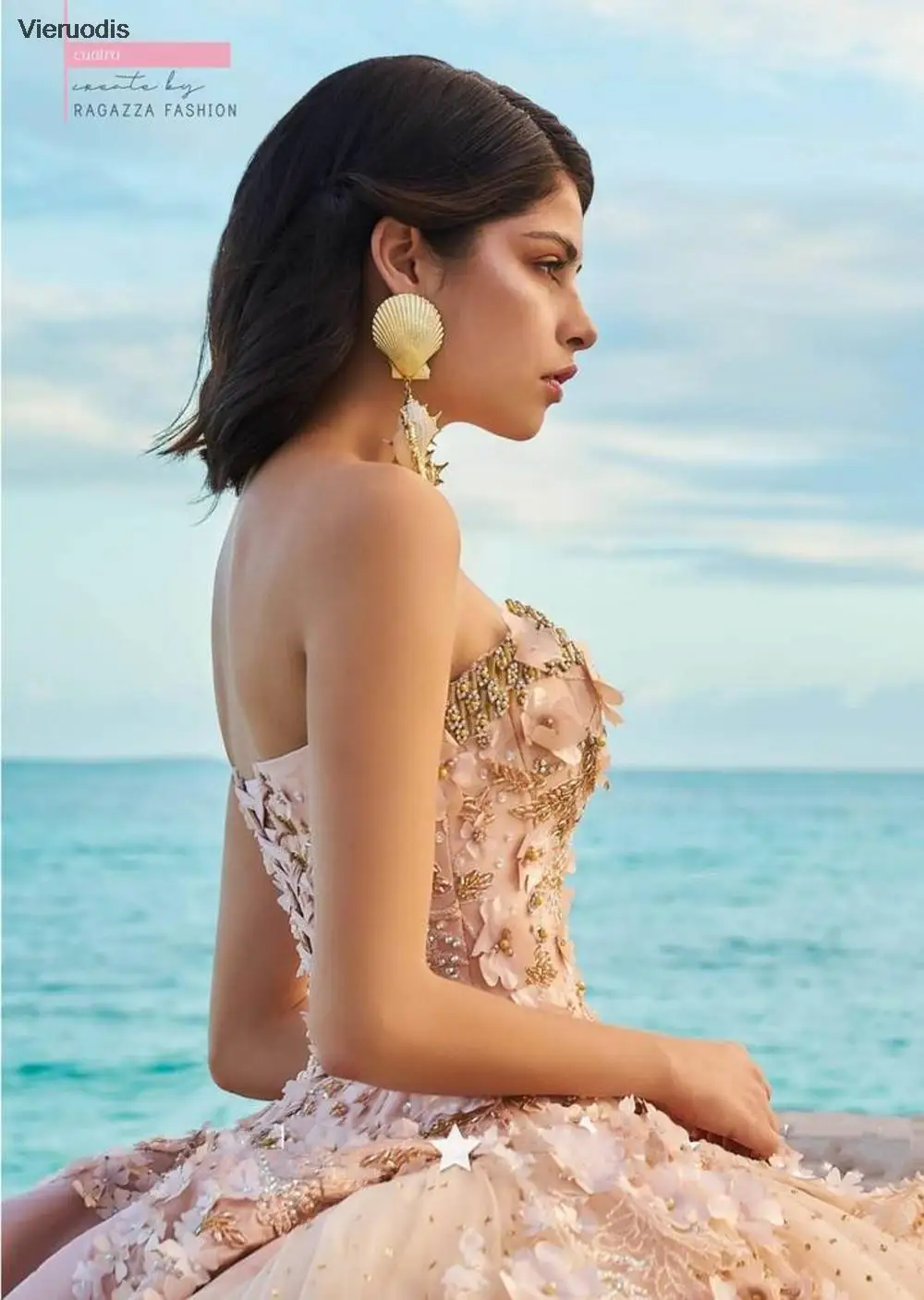 vestidos de 15 años 2020 Sweetheart Quinceanera Dresses Beaded Sequin 3D Flowers Floral Applique Sweet 16 Prom Dress