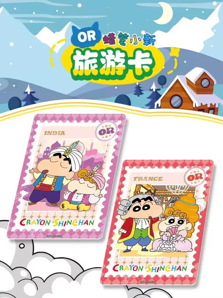 Hot Selling KAYOU Anime Crayon Shin chan Party Pack Collection Card Nohara Misae Nohara Hiroshi Cute Toy Children\'s Gift