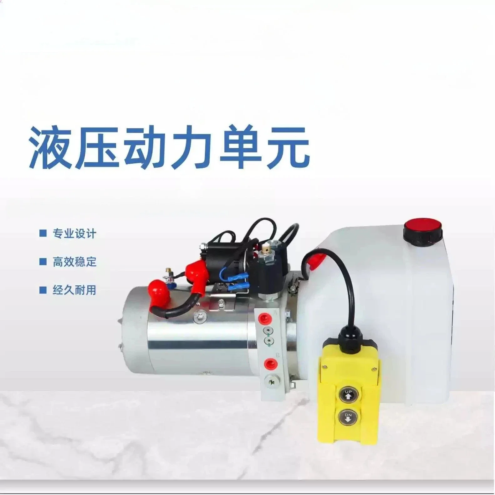Flat Truck DC Hydraulic Power Pack, Remote Control Electric Pump Station & Oil Pump Unit for Lifting/Tipping