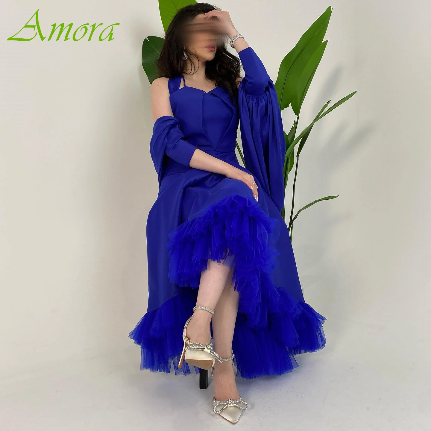 Customized A-Line Halter Cap Sleeve Elegant Evening Dress Modern Delicate Bespoke Occasion Gowns High Quality Celebrity Gowns