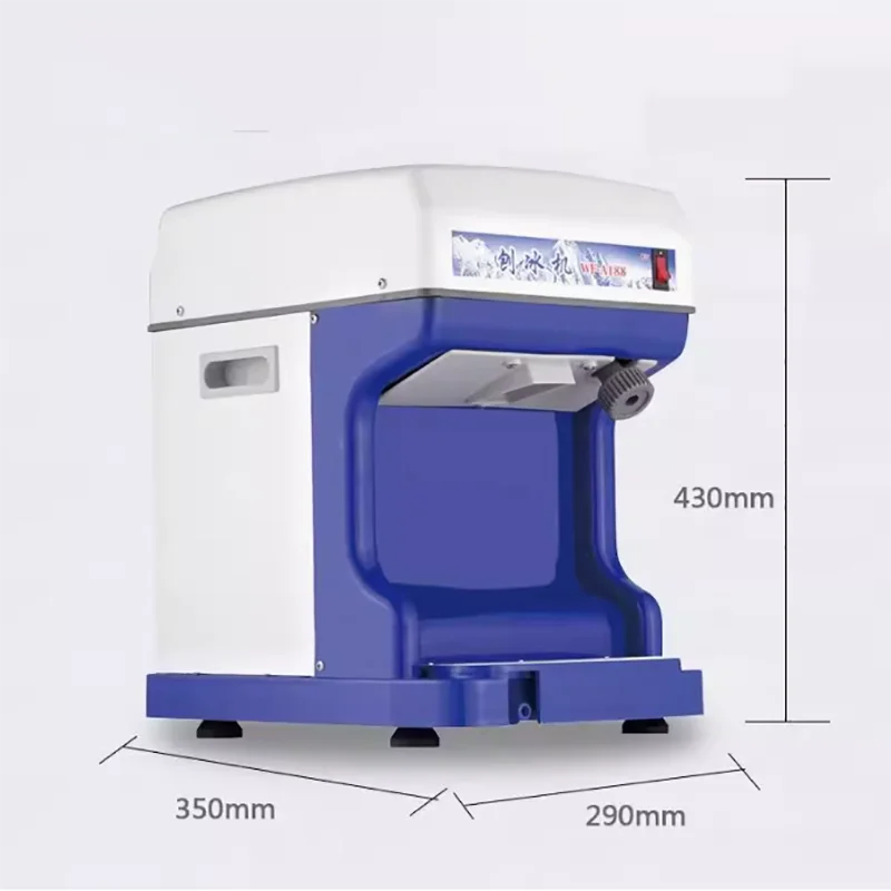180kg/h Double Blade 110v 220v Electric Fruit Vegetable Ice Crusher Shaver Ice Crushing Snow Cone Machine Maker