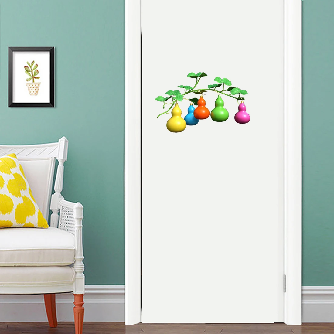 Three Ratels CG85 Colorful gourd cartoon stickers for home decoration Funny car body decals