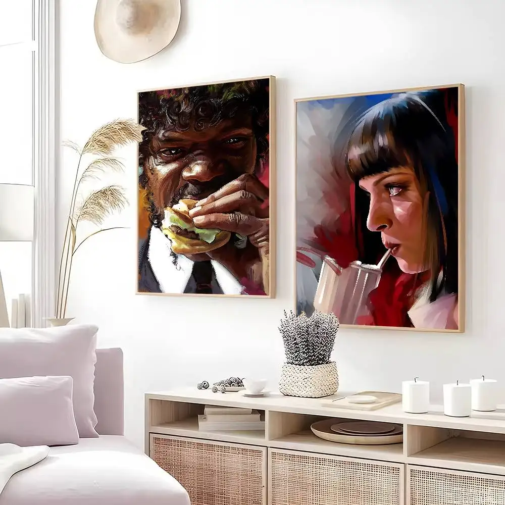 أفلام اللب الخيال الملصقات لزجة الديكور اللوحة جدار الفن الأبيض جدار ديكور