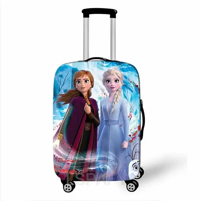 Cartoon Disney New Frozen Elsa Anna Luggage Cover Elastic Suitcase Protective Cover For Travel Bag Anti-Dust Protective Cover