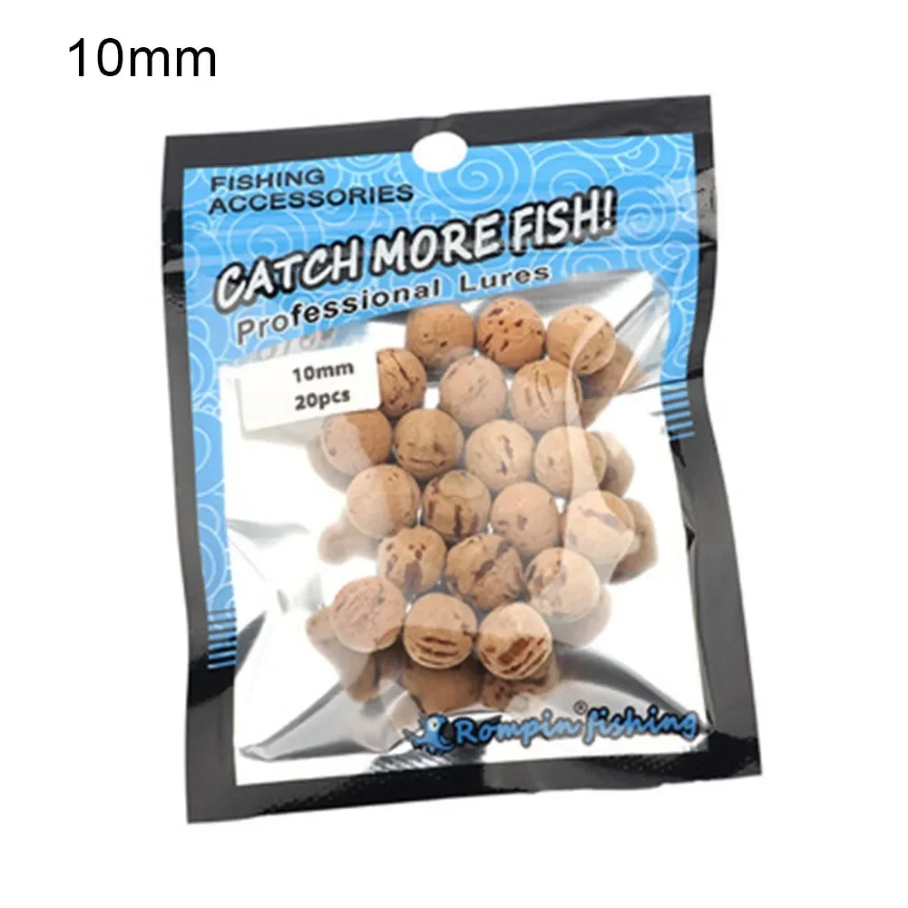 20 Pieces Of Carp Fishing Boilies Bait Cork Ball Large Buoyancy Cork Ball European Style Large Carp Floating Ball Bait