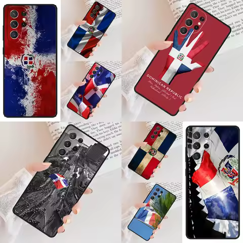 Dominica Flag Phone Case For Samsung Galaxy S24 S23 S22 S21 Ultra S10 Note 10 Pro S20 Plus FE S9 S8 Cover