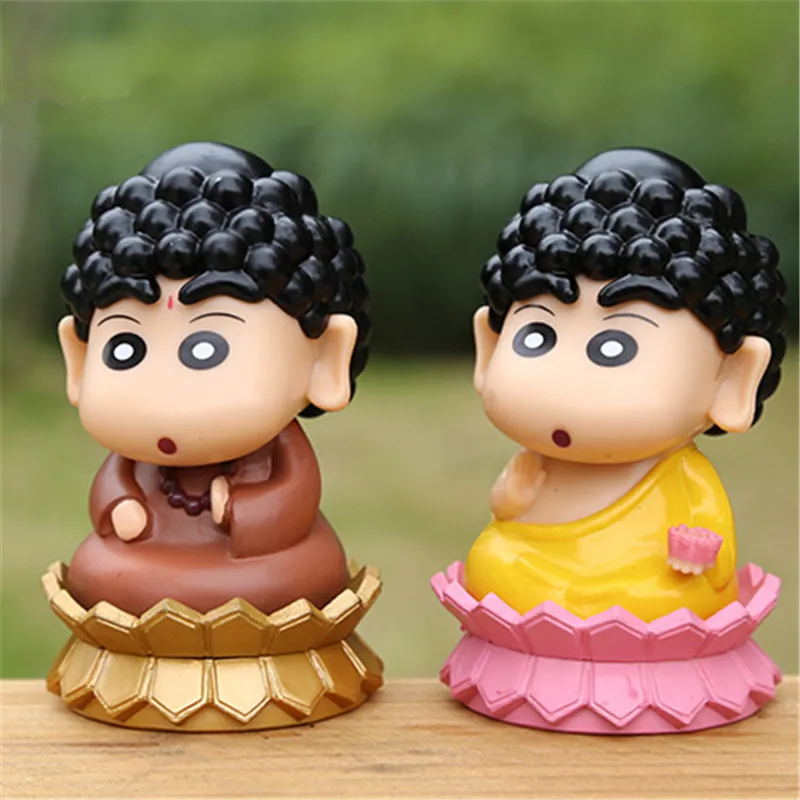 10cm Crayon Shin-chan Anime Figure Crayon Shin-chan Cos Buddha Action Figure PVC Statue Model Toys Doll Collection Children Gift