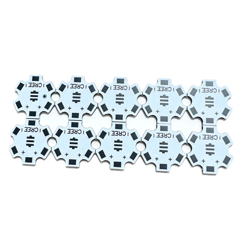 10pcs 3535 LED XPE Heat Sink Aluminum Base Plate 3535 LED PCB 20mm for 3W XPE DIY Starboard
