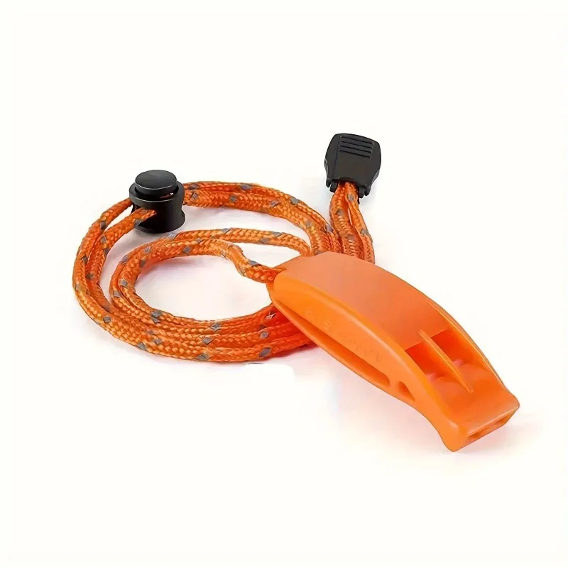1pc Super Loud Safety Emergency Whistles With Lanyard, Safety Survival Whistle For Kayaking