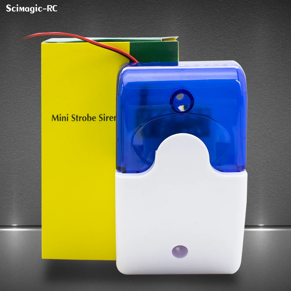 بوق إنذار LED وامض تحذير 12 فولت 24 فولت بوابة صفارة الإنذار الصوت أضواء زرقاء حمراء Led سلكية مسموعة ومرئية