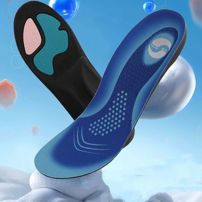 PU Sports Insoles Shock Absorption Arch Support Soft Highly Elastic