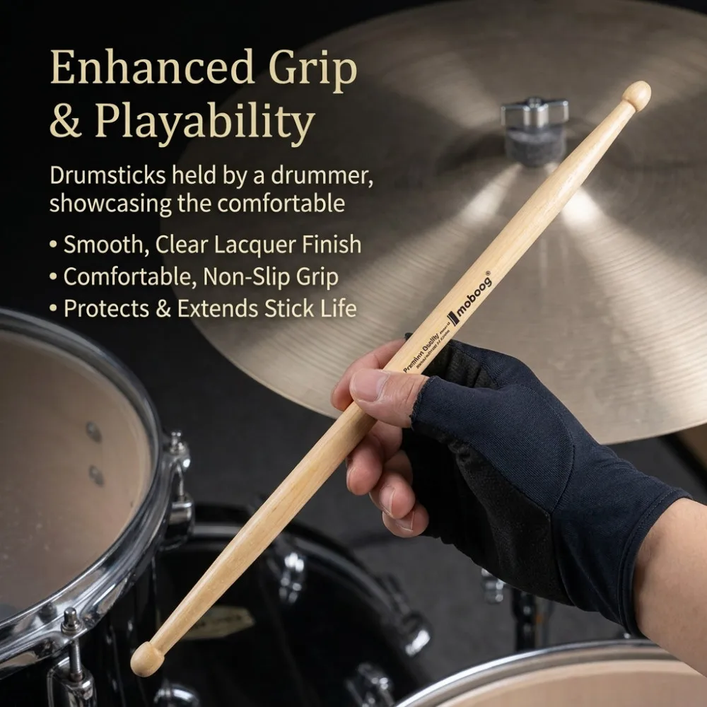 Professional Drums 5A 7A Walnut Drums for Jazz Rock Durable Musical Instrument, Walnut Grade Sound Penetration Drummer - view 3
