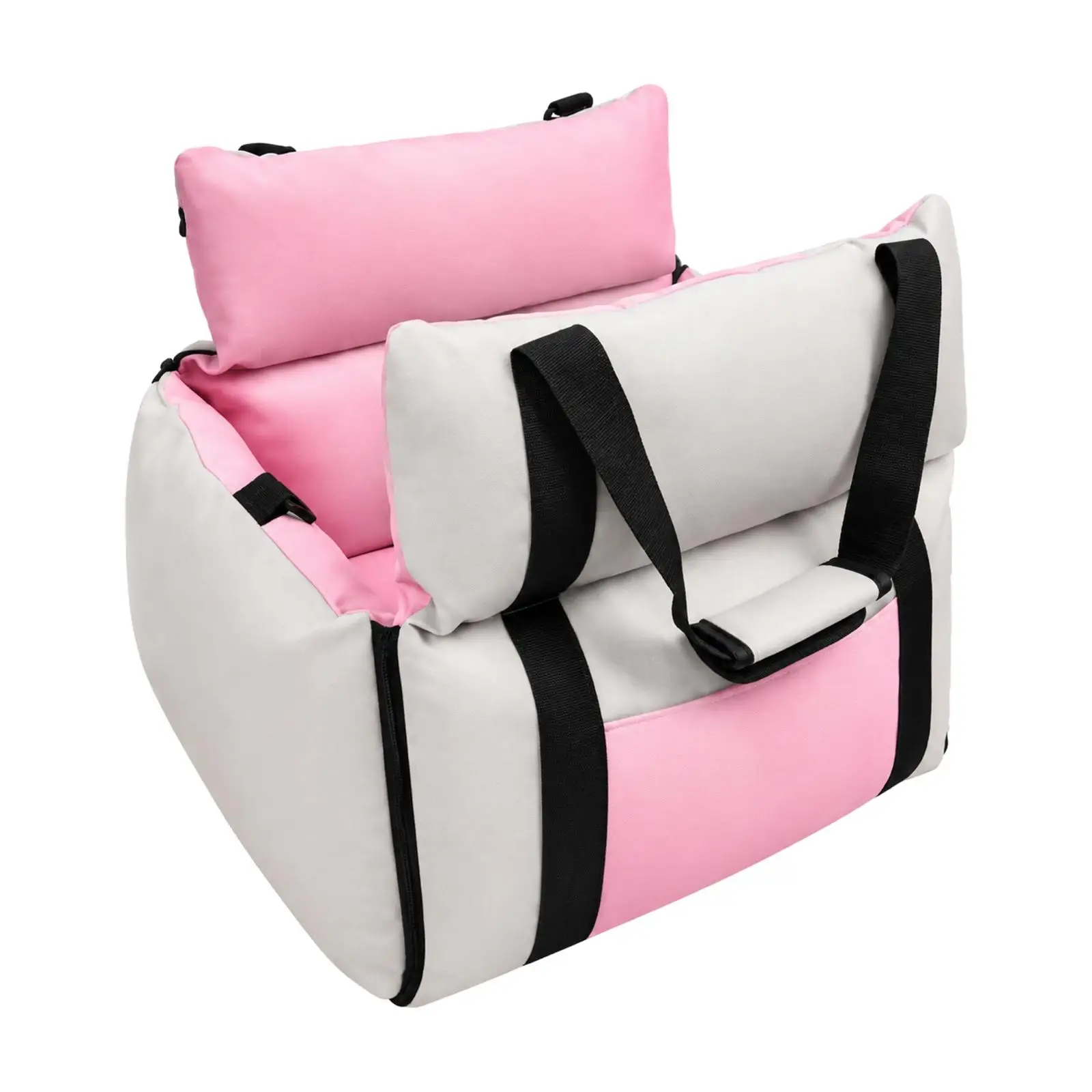 Easy Clean Pet Bed with Tether for Dog Cat Foldable Design PP Padding Non Slip Bottom Cushion
