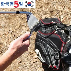 Double-sided Golf Club Cleaning Brush With Retractable Cord And Aluminium Hook Portable Golf Cleaning Supplies