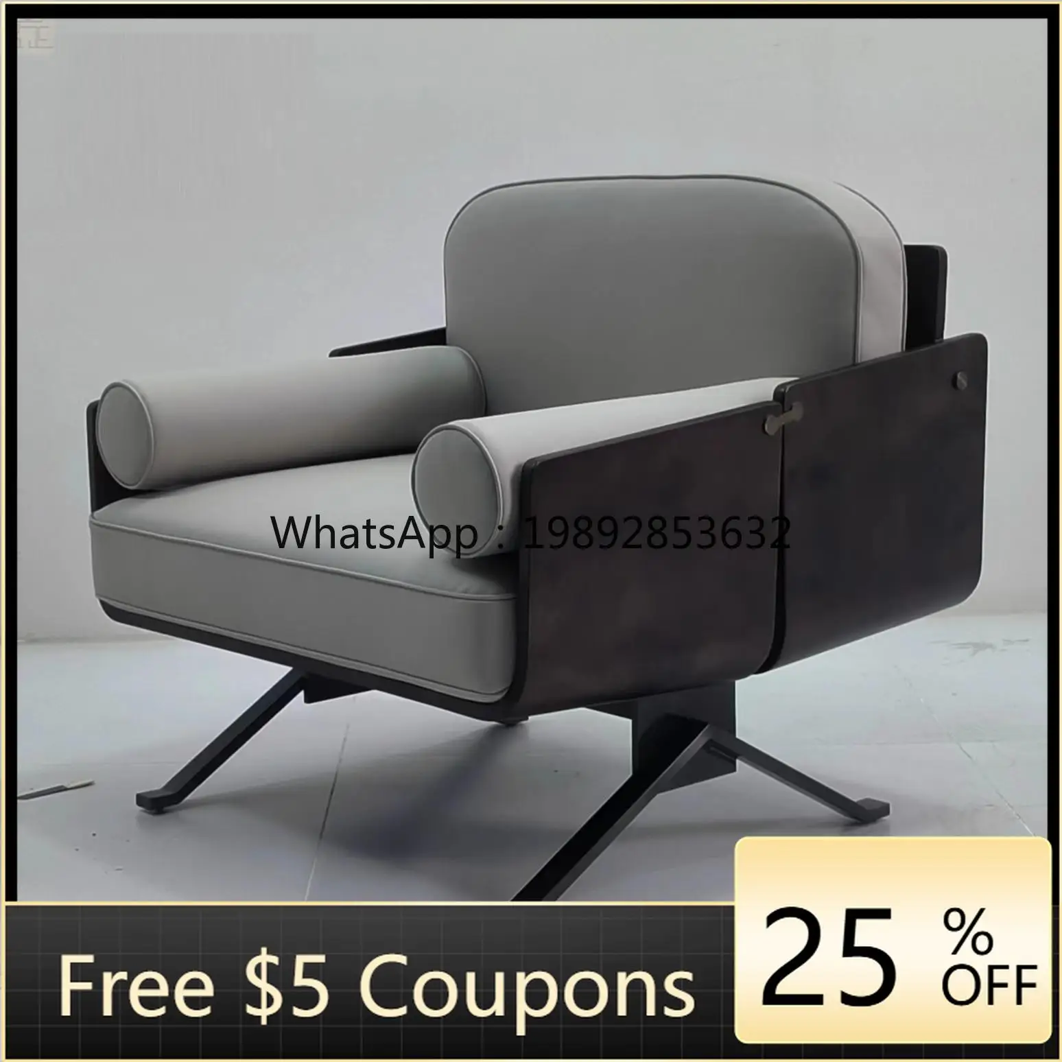 

LYY Italian Style Single Simple Sofa Chair Simple Modern Living Room Creative Leisure Chair Meeting Reception Furniture