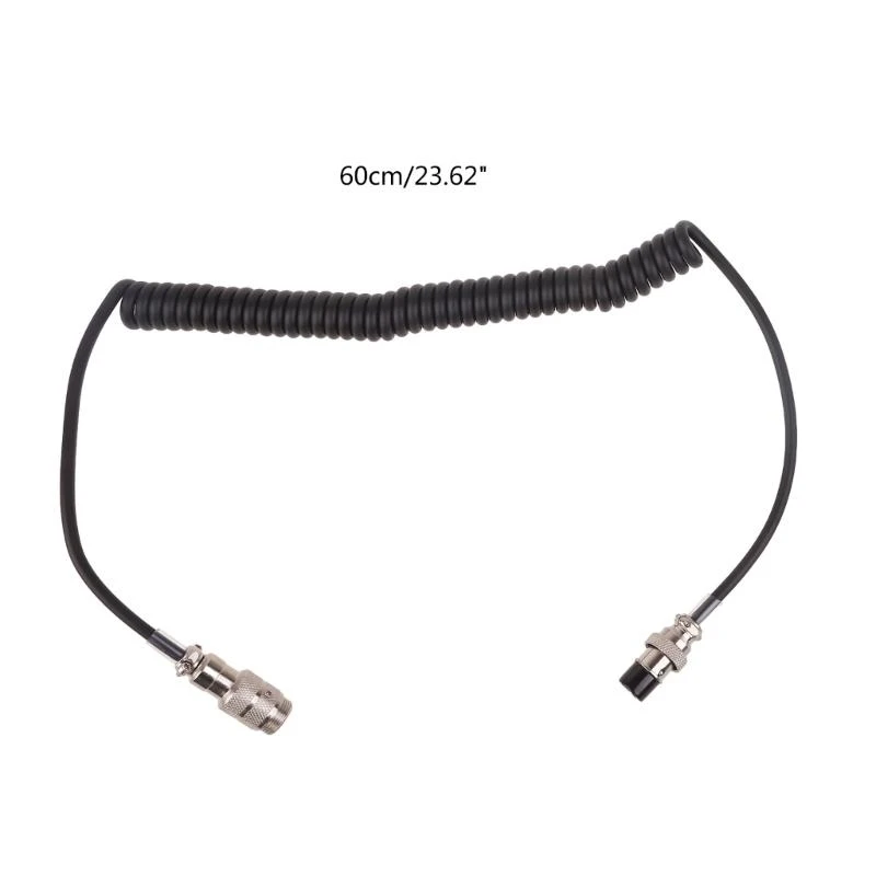 SZSU Durable 5 Pin Microphone Cable Cord for Two Way Radio Communication Transceivers