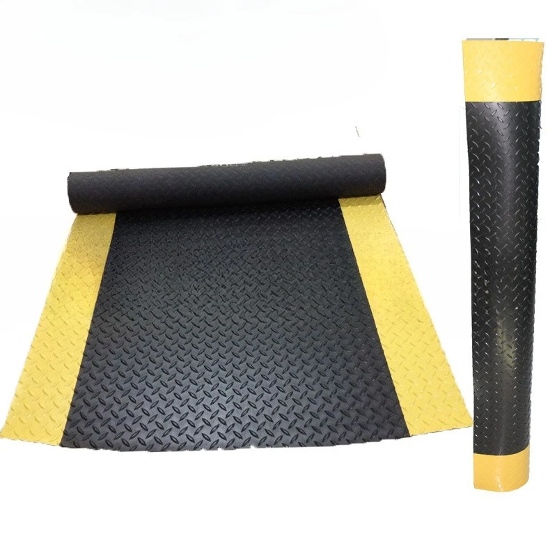 

Non-slip mat, rubber PVC floor safety passage, floor glue, yellow edge