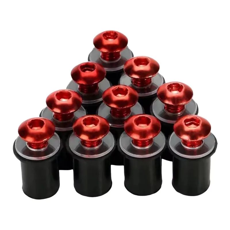 Tornillos para parabrisas de motocicleta, 5MM, 10 Uds., para BMW S1000RR S1000R S1000XR HP4 R1200R R1200ST F800ST K1300R K1300S