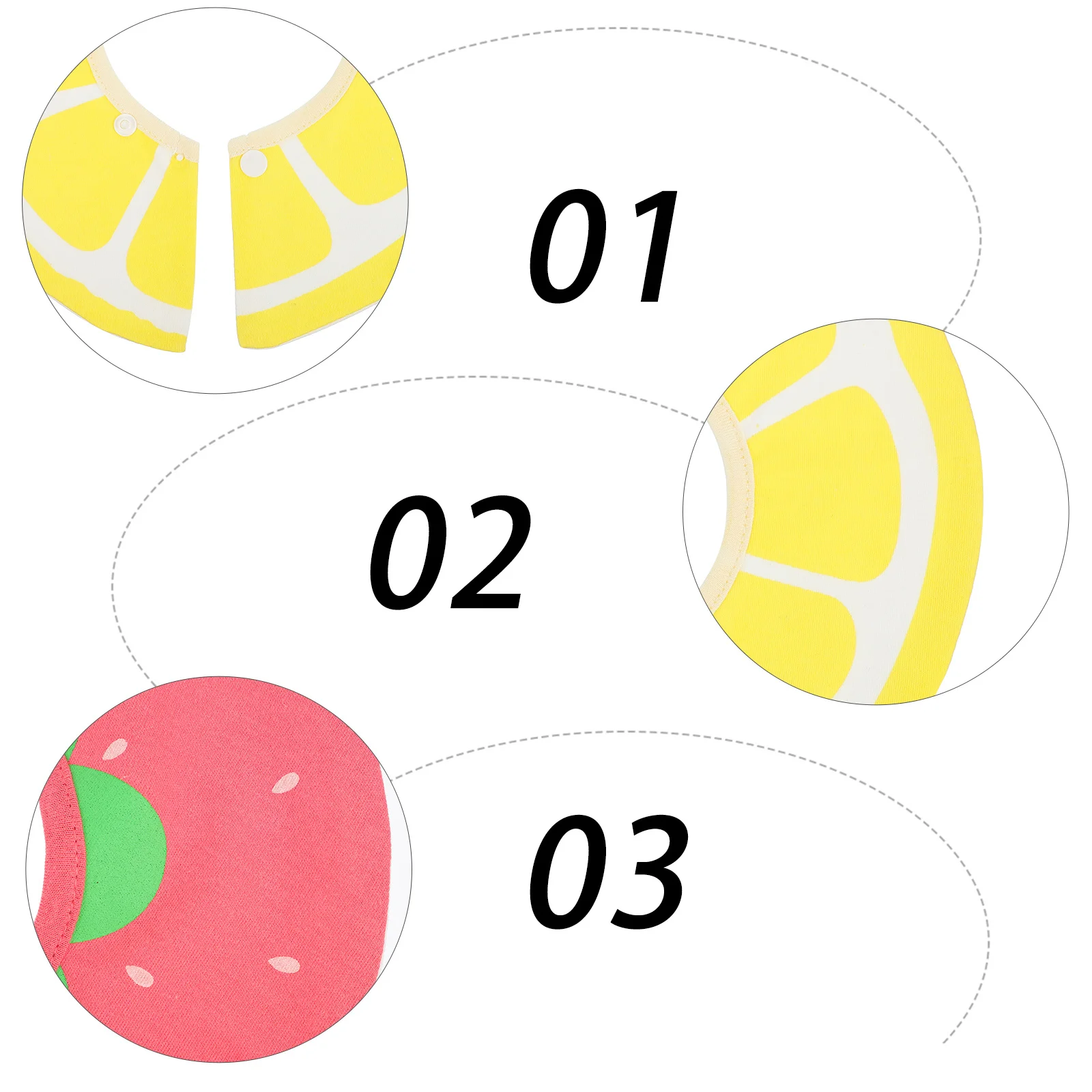 

2Pcs Baby Drool Bibs 360-Degree Rotating Round Waterproof Cotton Teething Infant Feeding Bibs Baby Supplies Infant Supplies