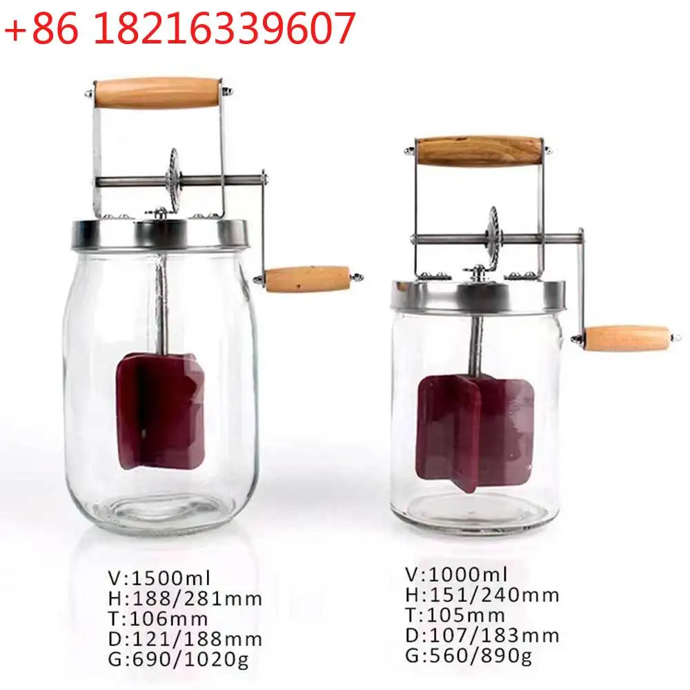 

Миксер для масла 1,5 л, пищевой, со стеклянной бутылкой