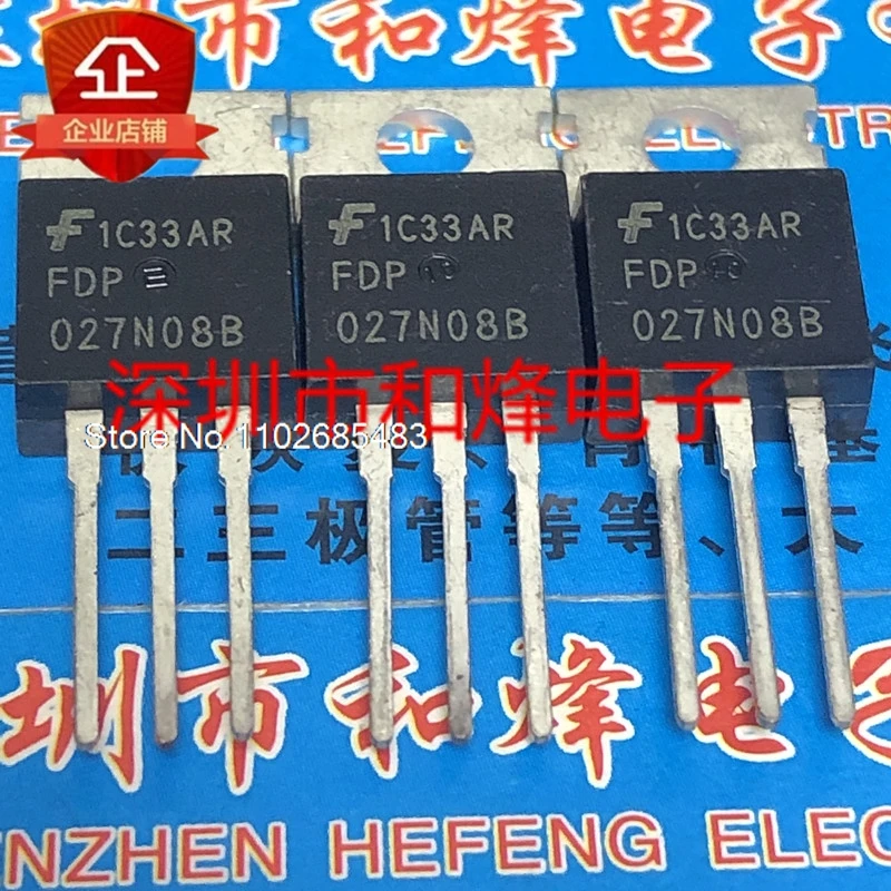 (5 TEILE/LOS) FDP027N08B TO-220 80V 223A integrierte schaltung