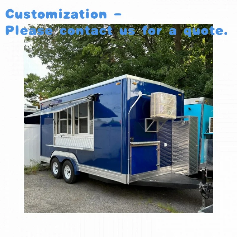

custom.Stainless Steel Cheap Mobile Car Trailer Food Kiosk Shop High-Demand Mobile Round Customization Food Truck Sale
