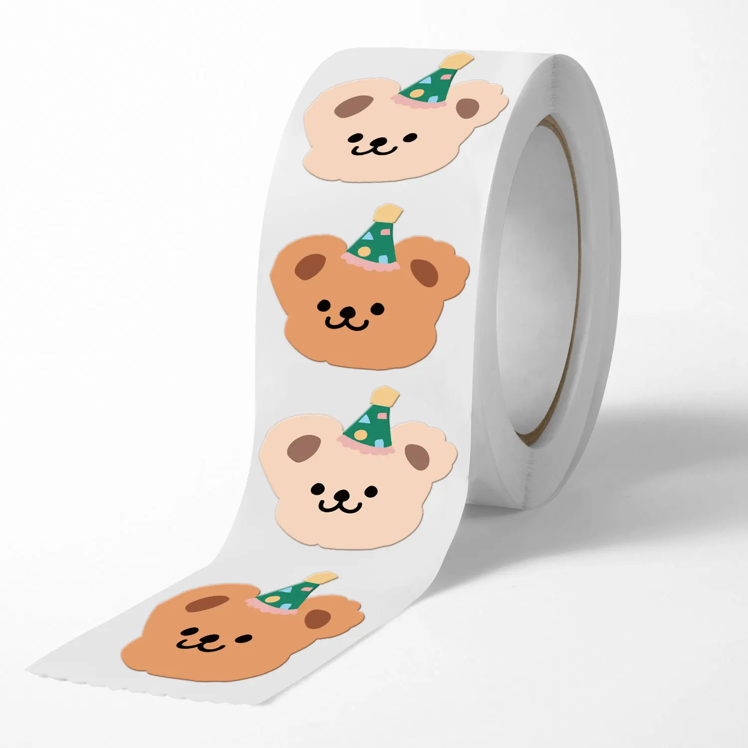 200pcs/roll Cute Little Bear Thank You Stickers Gift Sealing Label Christmas packaging decorative stickers Scrapbooking Sticker