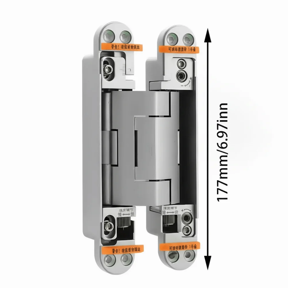 

Silent Close Hydraulic Adjustable Hinge Folding Invisible Mounting Invisible Door Hinge Strong Bearing Capacity