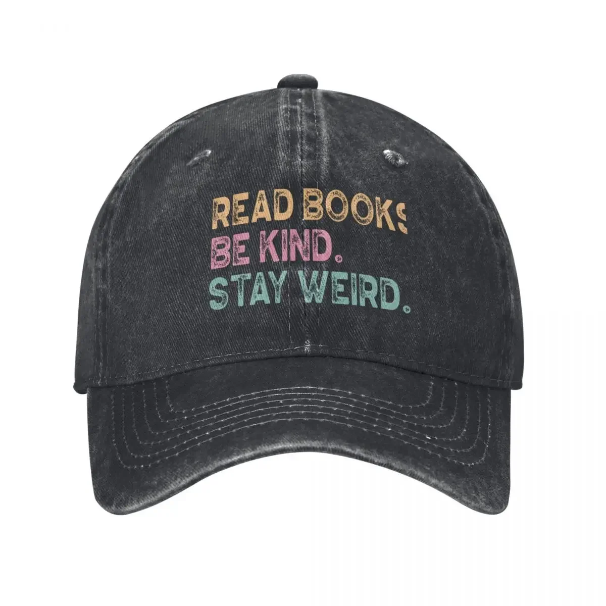 Read Books Be Kind Stay Weird Librarian Reader Teacher Book Lover Baseball Cap Beach derby hat Boy Women's