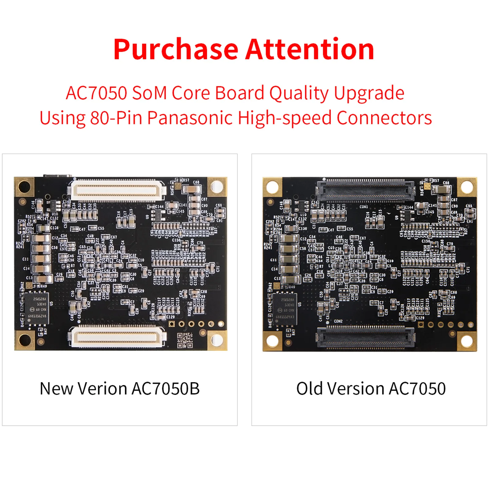 ALINX AC7050B FPGA SOM with AMD Spartan 7 XC7S50 Industrial Grade System on Module